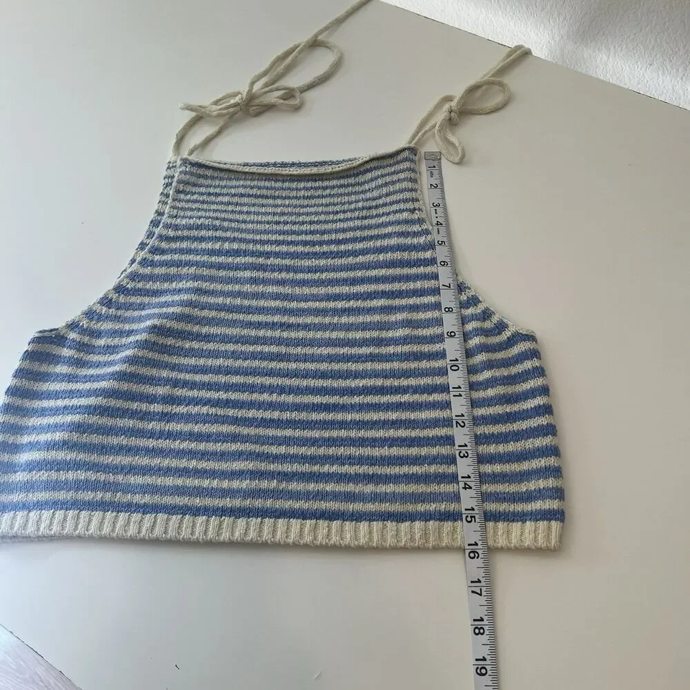 Free People Women's Claire Tank Granada Sky Combo Size S Preppy Summer Boho